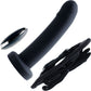 Strapped Silicone Rechargeable Vibrating Strap On With Remote Control By VeDO - Just Black