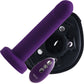 Strapped Silicone Rechargeable Vibrating Strap On With Remote Control By VeDO - Deep Purple