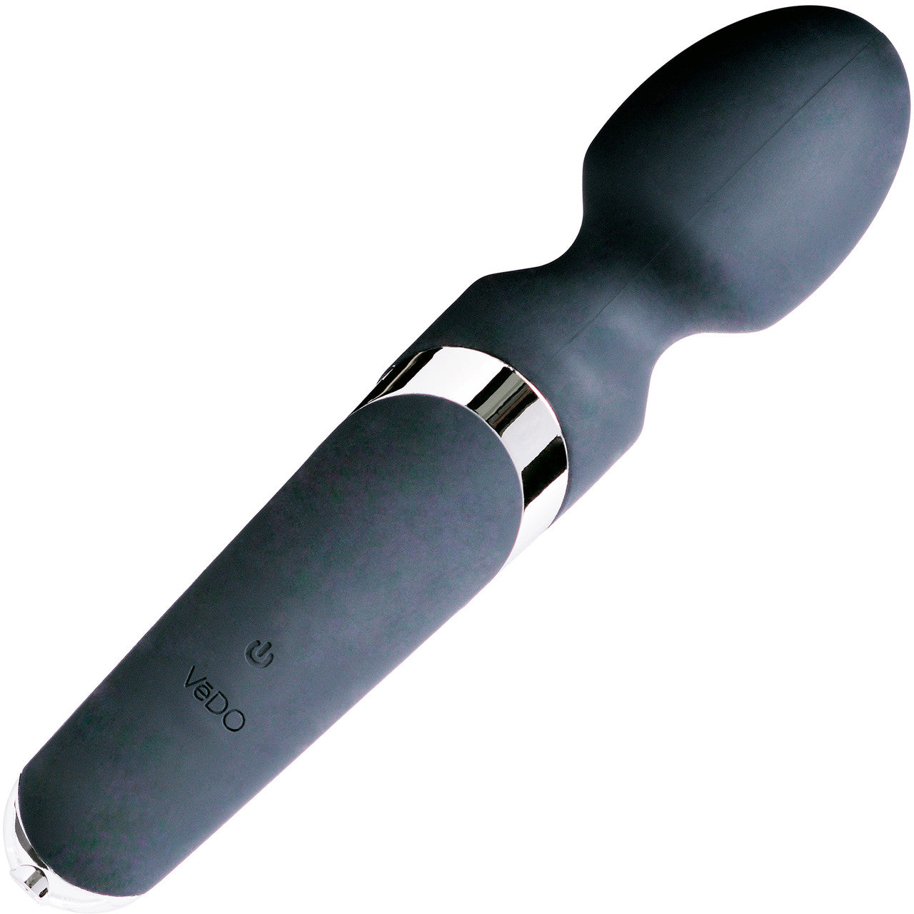 WANDA Rechargeable Silicone Waterproof Wand Vibrator By VeDO - Black