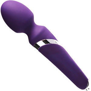 WANDA Rechargeable Silicone Waterproof Wand Vibrator By VeDO - Purple