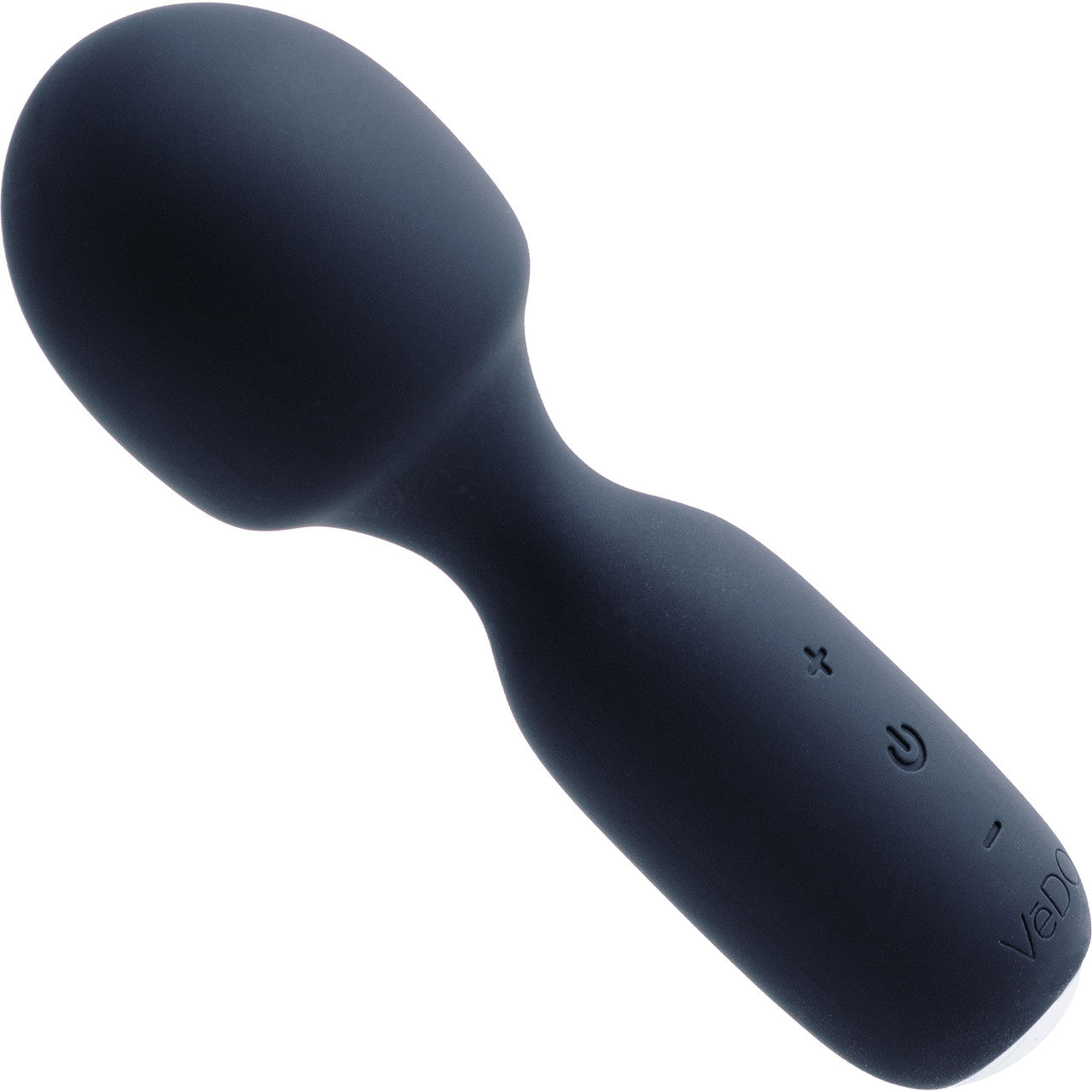 WINI Rechargeable Silicone Waterproof Mini Wand Vibrator By VeDO - Just Black