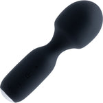 WINI Rechargeable Silicone Waterproof Mini Wand Vibrator By VeDO - Just Black