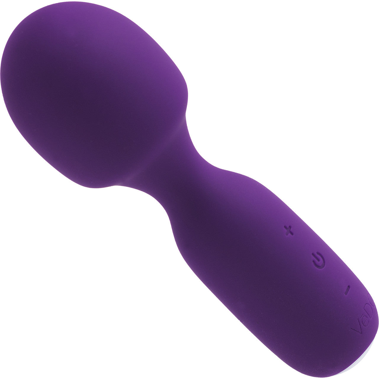 WINI Rechargeable Silicone Waterproof Mini Wand Vibrator By VeDO - Deep Purple