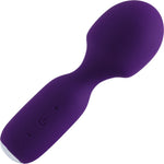 WINI Rechargeable Silicone Waterproof Mini Wand Vibrator By VeDO - Deep Purple