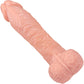 The Viking 8 Inch Silicone Realistic Dual Density Dildo With Balls & Suction Cup Base By Fukena