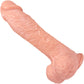 The Viking 8 Inch Silicone Realistic Dual Density Dildo With Balls & Suction Cup Base By Fukena