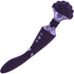 Vive Double Action Rechargeable Silicone Bendable Massaging Wand - Purple