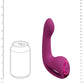 Vive Riko Rechargeable Silicone Triple Thumper Vibrator With Finger Motion - Pink