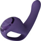 Vive Riko Rechargeable Silicone Triple Thumper Vibrator With Finger Motion - Purple