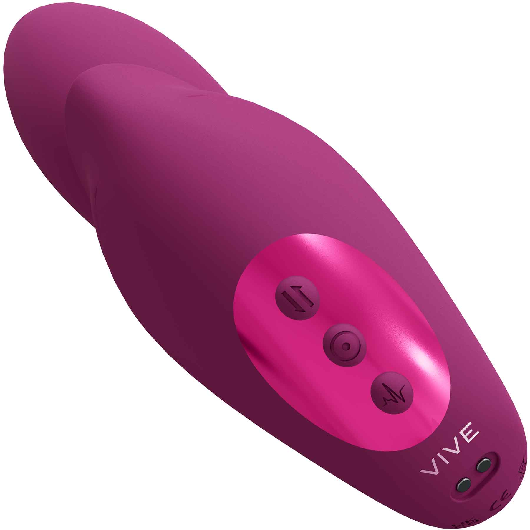 Vive Yuki Rechargeable Dual Motor Dual Stimulation Vibrator With Massaging Beads - Pink