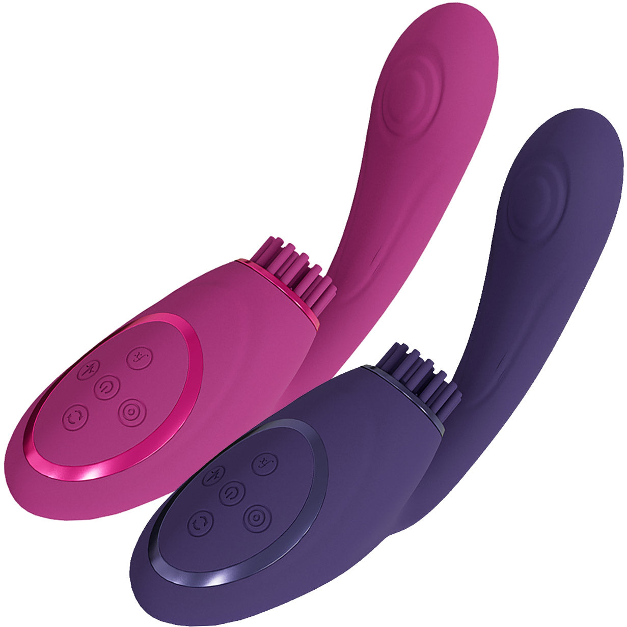 Vive GEN Rechargeable Silicone Triple Motor Dual Stimulation Vibrator With Pulse Wave