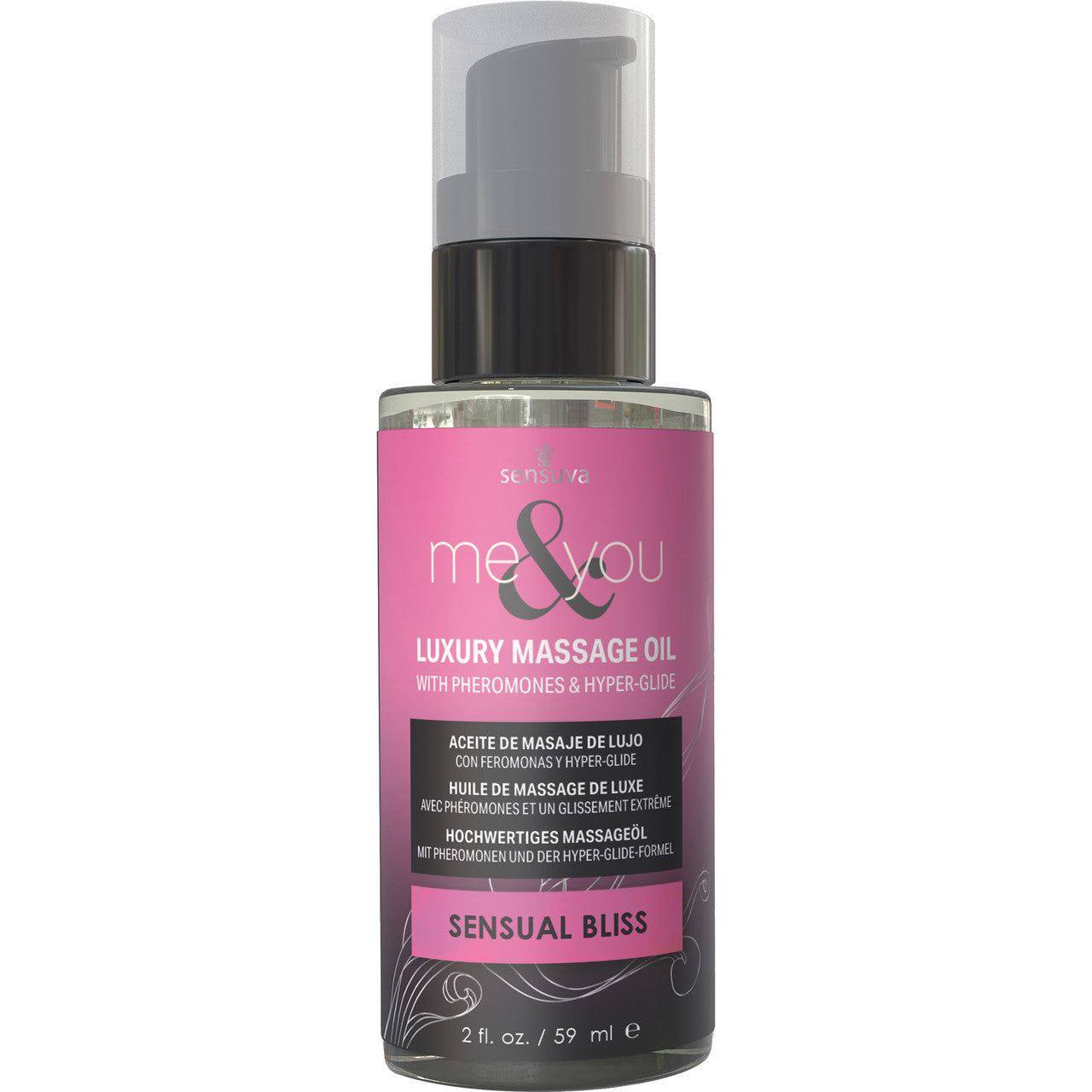 Me & You Luxury Massage Oil With Pheromones & Hyper-Glide By Sensuva 2 fl oz - Sensual Bliss