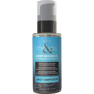 Me & You Luxury Massage Oil With Pheromones & Hyper-Glide By Sensuva 2 fl oz - Sweet Temptation