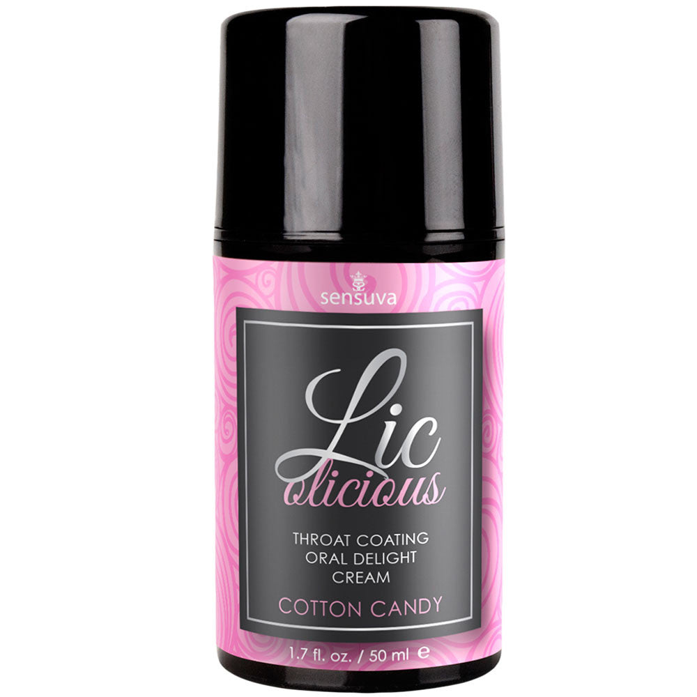 Lic-O-Licious Throat Coating Oral Cream by Sensuva 1.7 fl oz - Cotton Candy