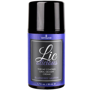 Lic-O-Licious Throat Coating Oral Cream by Sensuva 1.7 fl oz - Blueberry Muffin