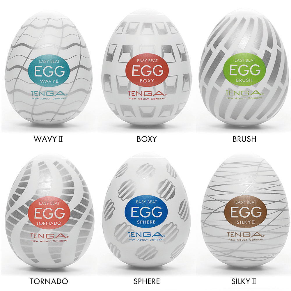 Tenga EGG Penis Masturbator Variety Six Pack - New Standard Edition