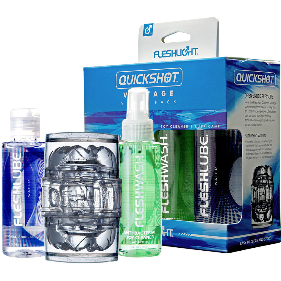 Fleshlight QUICKSHOT Vantage Combo Pack - Compact Masturbation Sleeve Set