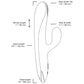 Velvet Thruster VL100 Rabbit Thrusting Dual Stimulation Silicone Vibrator 