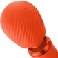 Fun Factory VIM Silicone Rechargeable Vibrating Weighted Rumble Wand - Sunrise Orange