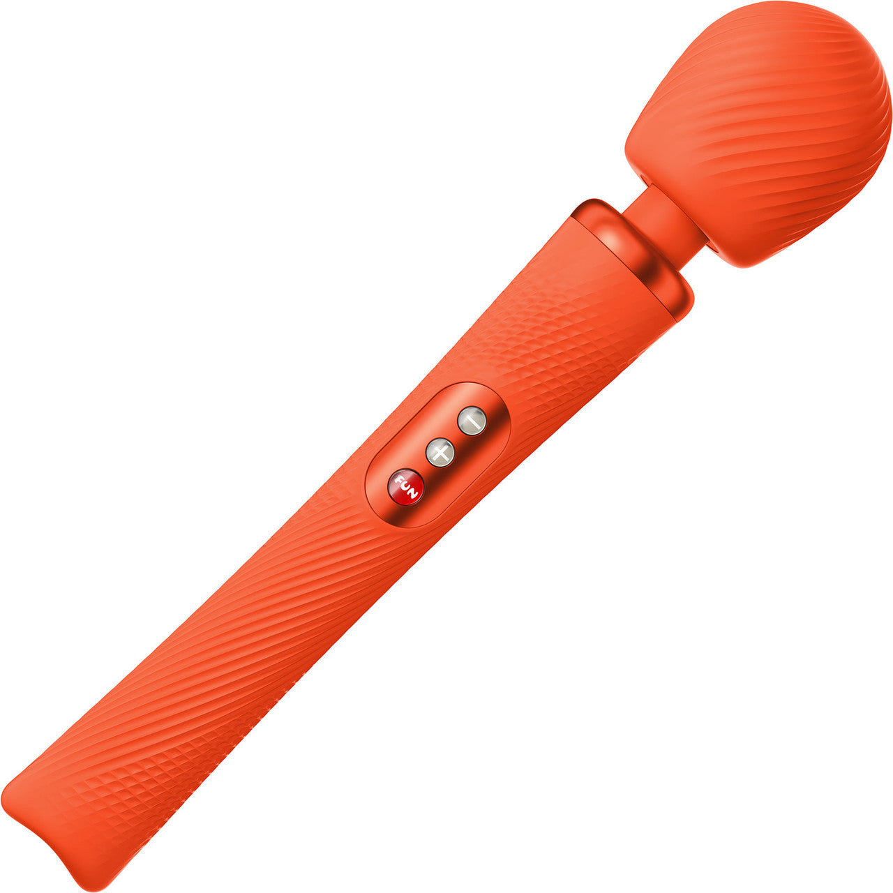 Fun Factory VIM Silicone Rechargeable Vibrating Weighted Rumble Wand - Sunrise Orange