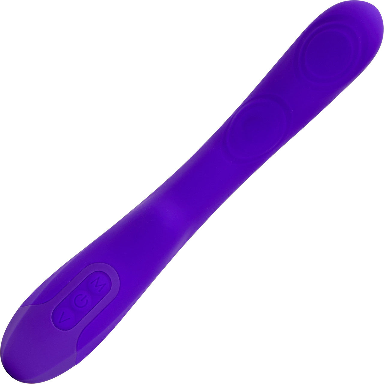 Vivi Tapping Vibe Rechargeable Silicone Double G-Spot Vibrator By Nu Sensuelle - Deep Purple