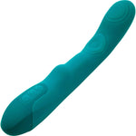 Vivi Tapping Vibe Rechargeable Silicone Double G-Spot Vibrator By Nu Sensuelle - Emerald Green