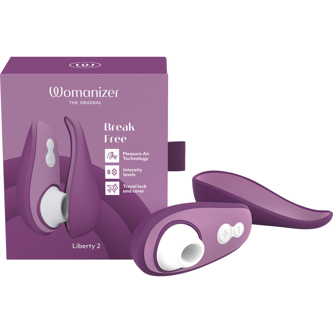 Womanizer Liberty 2 Pleasure Air Clitoral Stimulator - Purple