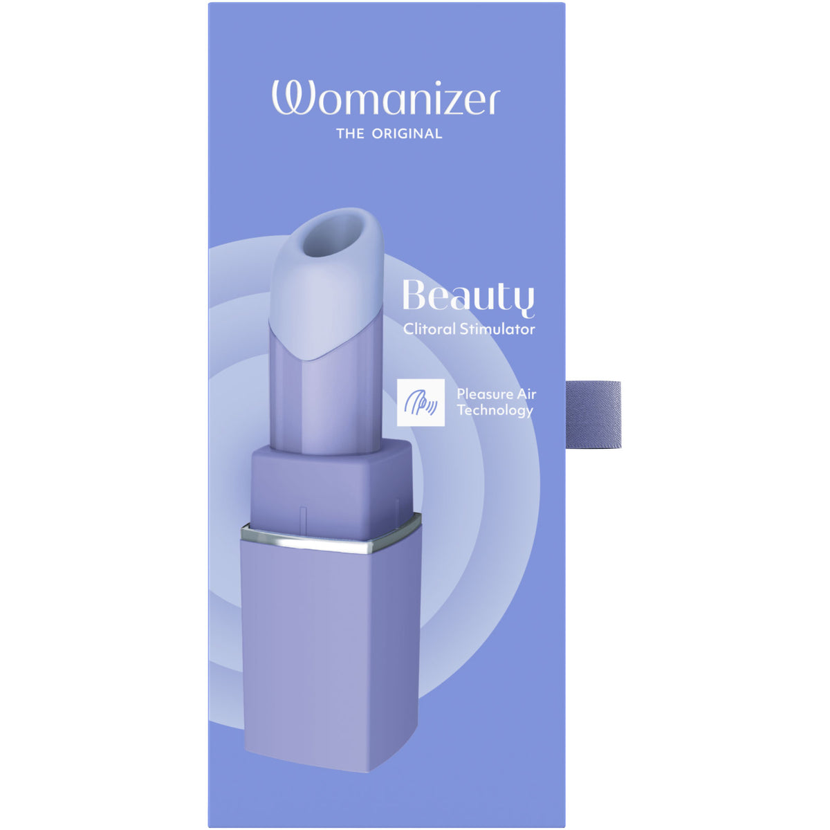 Womanizer Beauty Travel-Friendly Lipstick Pleasure Air Clitoral Stimulator - Lilac