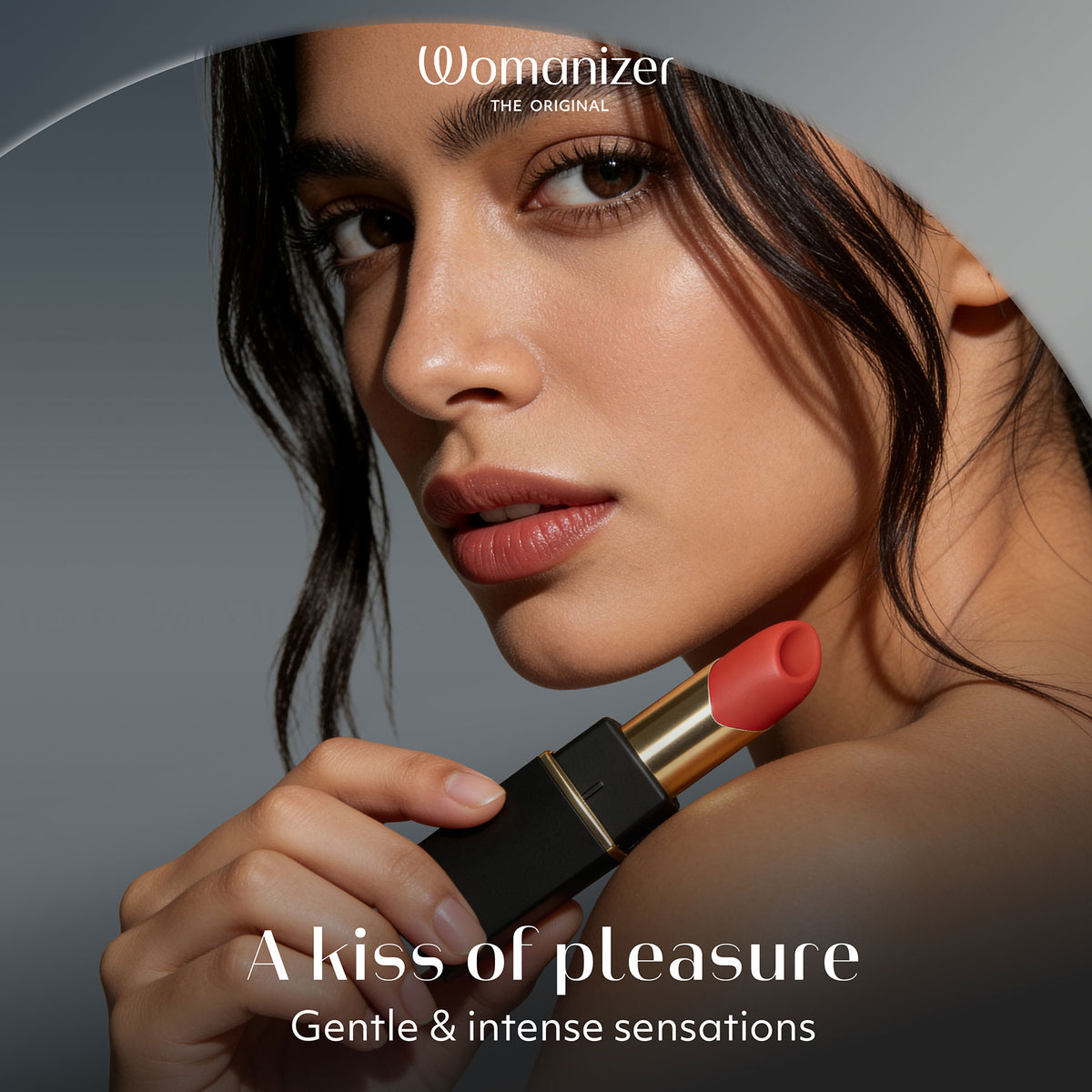 Womanizer Beauty Travel-Friendly Lipstick Pleasure Air Clitoral Stimulator - Infographic