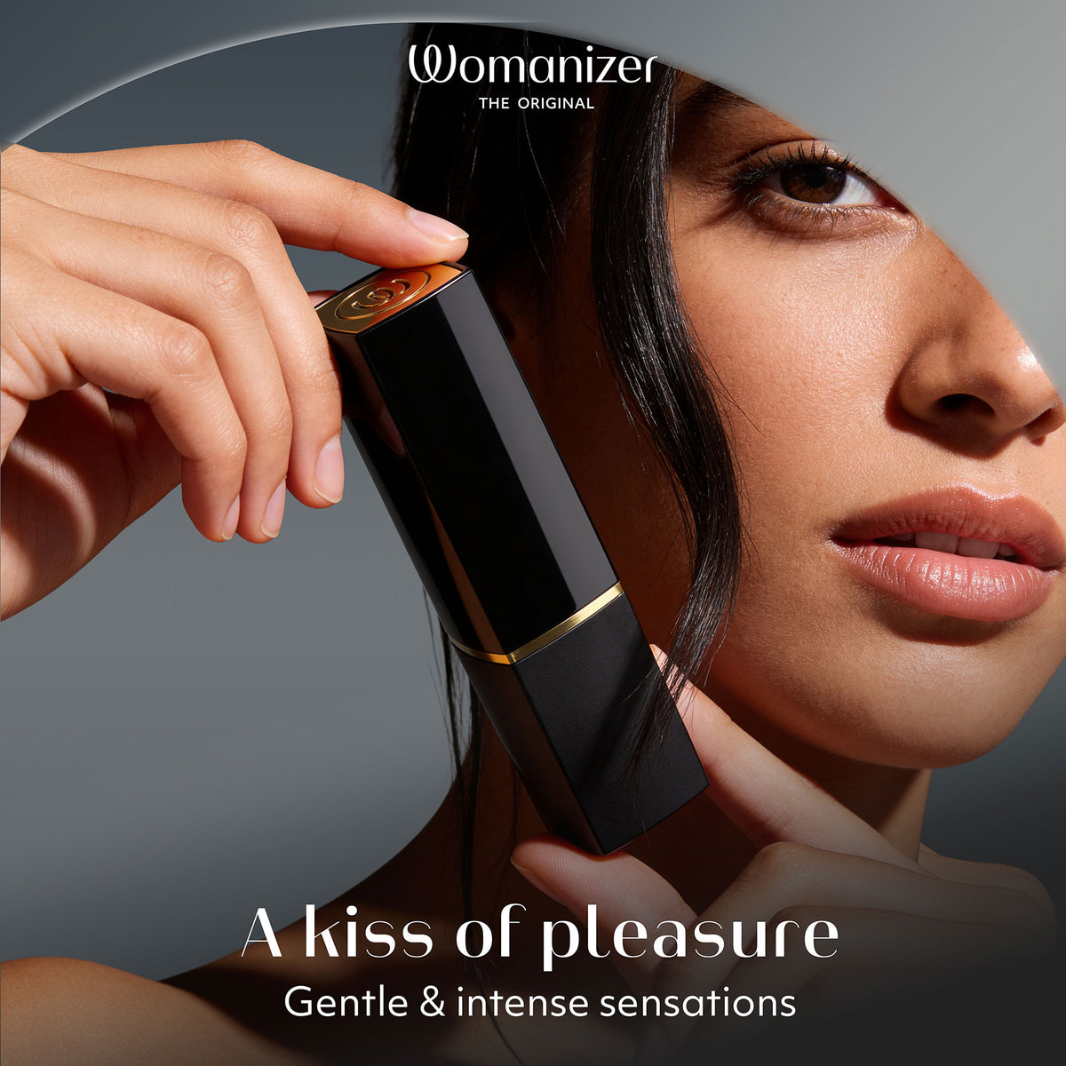 Womanizer Beauty Travel-Friendly Lipstick Pleasure Air Clitoral Stimulator - Infographic