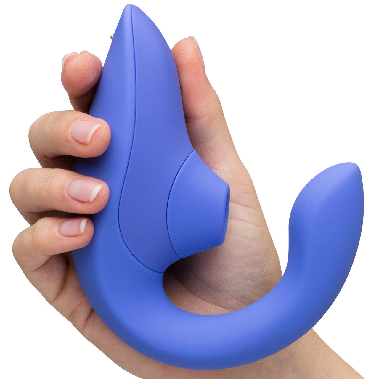 Womanizer Blend Dual Stimulation Vibrator Featuring Pleasure Air Technology - Vibrant Blue