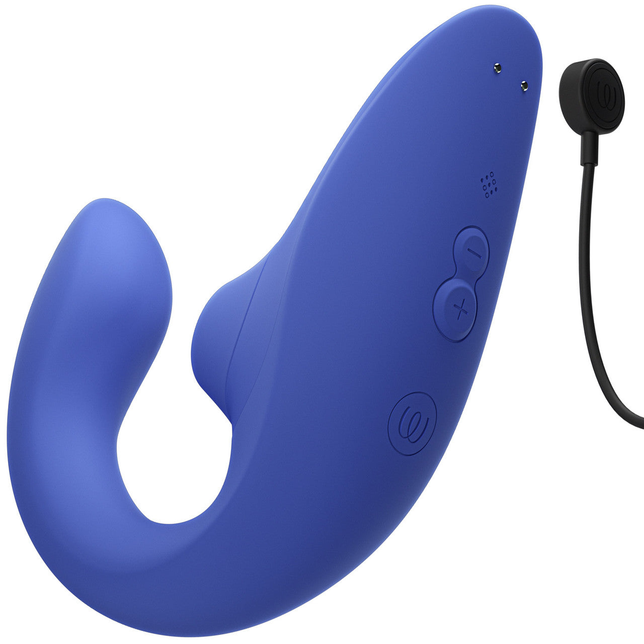 Womanizer Blend Dual Stimulation Vibrator Featuring Pleasure Air Technology - Vibrant Blue