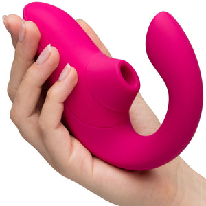 Womanizer Blend Dual Stimulation Vibrator Featuring Pleasure Air Technology - Vibrant Pink