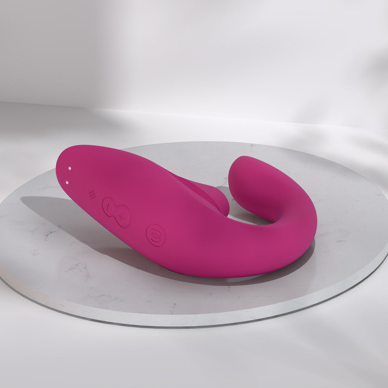 Womanizer Blend Dual Stimulation Vibrator Featuring Pleasure Air Technology - Vibrant Pink