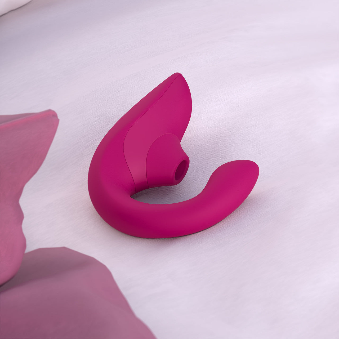 Womanizer Blend Dual Stimulation Vibrator Featuring Pleasure Air Technology - Vibrant Pink