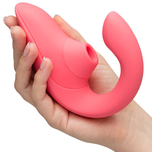 Womanizer Blend Dual Stimulation Vibrator Featuring Pleasure Air Technology - Vibrant Rose