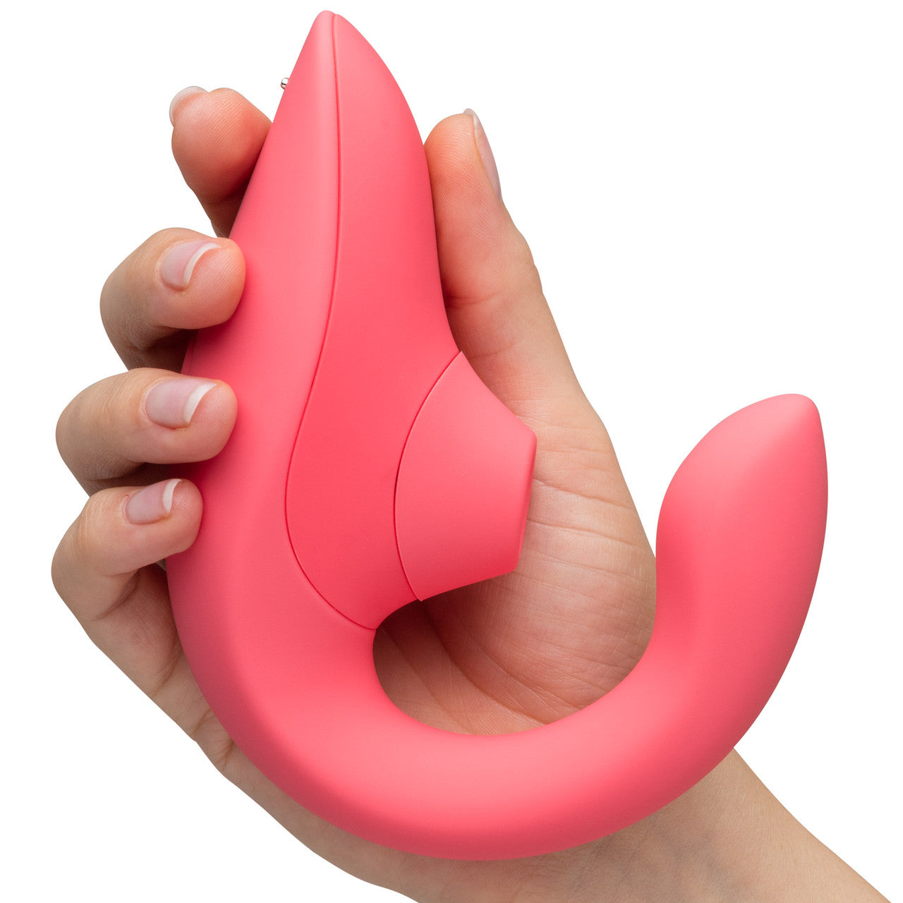 Womanizer Blend Dual Stimulation Vibrator Featuring Pleasure Air Technology - Vibrant Rose