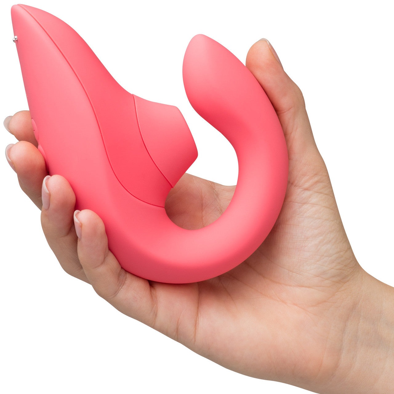 Womanizer Blend Dual Stimulation Vibrator Featuring Pleasure Air Technology - Vibrant Rose