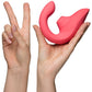Womanizer Blend Dual Stimulation Vibrator Featuring Pleasure Air Technology - Vibrant Rose