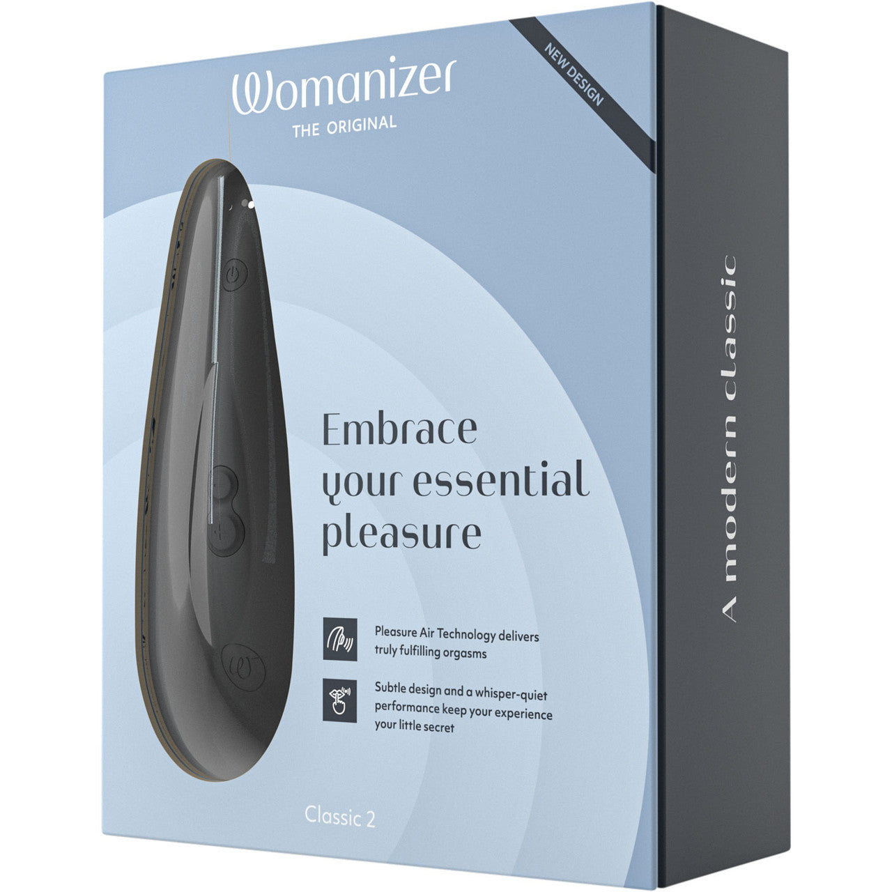 Womanizer Classic 2 Pleasure Air Clitoral Stimulator - Black