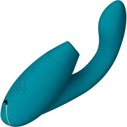 Womanizer DUO 2 Silicone Pleasure Air Clitoral & G-Spot Stimulator - Petrol