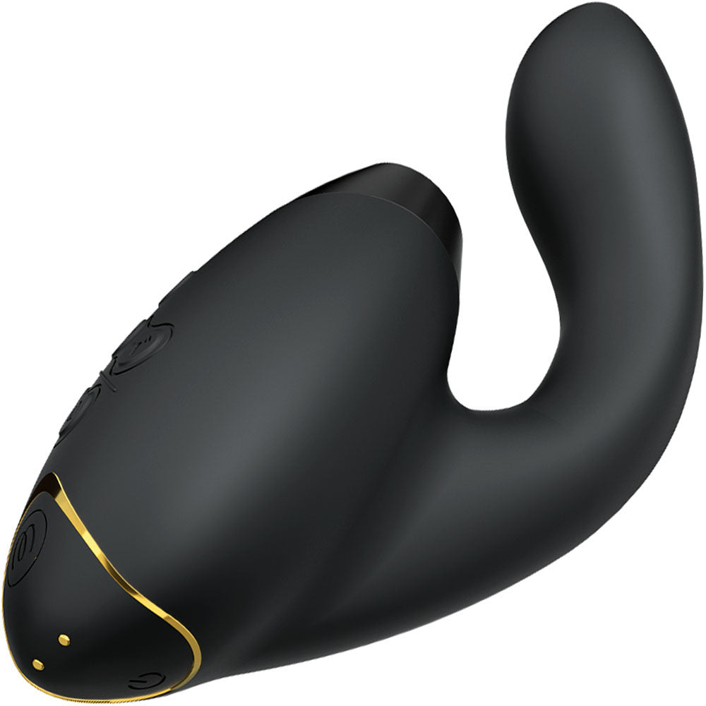 Womanizer DUO 2 Silicone Pleasure Air Clitoral & G-Spot Stimulator - Black