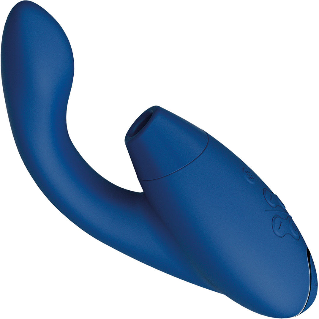 Womanizer DUO 2 Silicone Pleasure Air Clitoral & G-Spot Stimulator - Blueberry