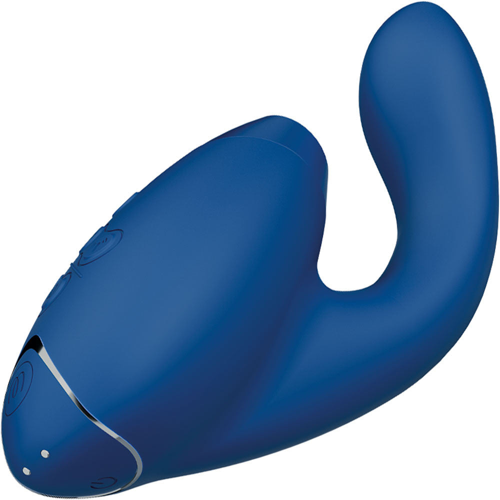 Womanizer DUO 2 Silicone Pleasure Air Clitoral & G-Spot Stimulator - Blueberry