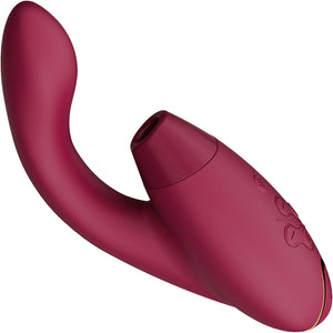 Womanizer DUO 2 Silicone Pleasure Air Clitoral & G-Spot Stimulator - Bordeaux