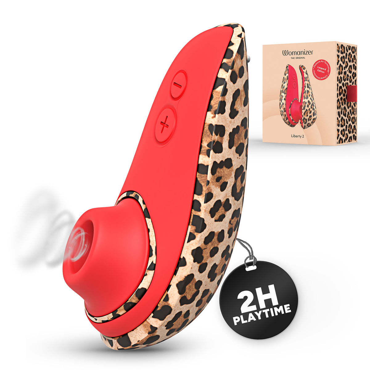 Womanizer Liberty 2 Pleasure Air Clitoral Stimulator - Leopard