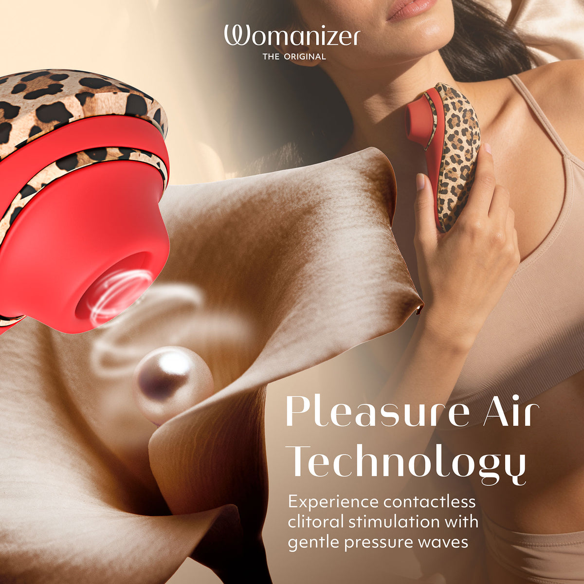 Womanizer Liberty 2 Pleasure Air Clitoral Stimulator - Leopard