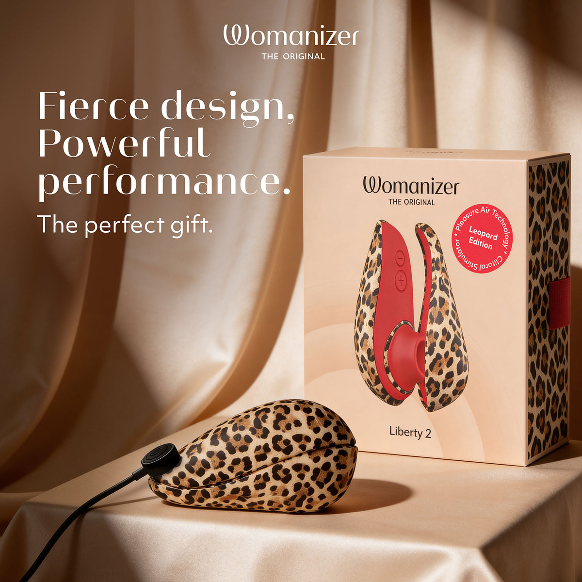 Womanizer Liberty 2 Pleasure Air Clitoral Stimulator - Leopard