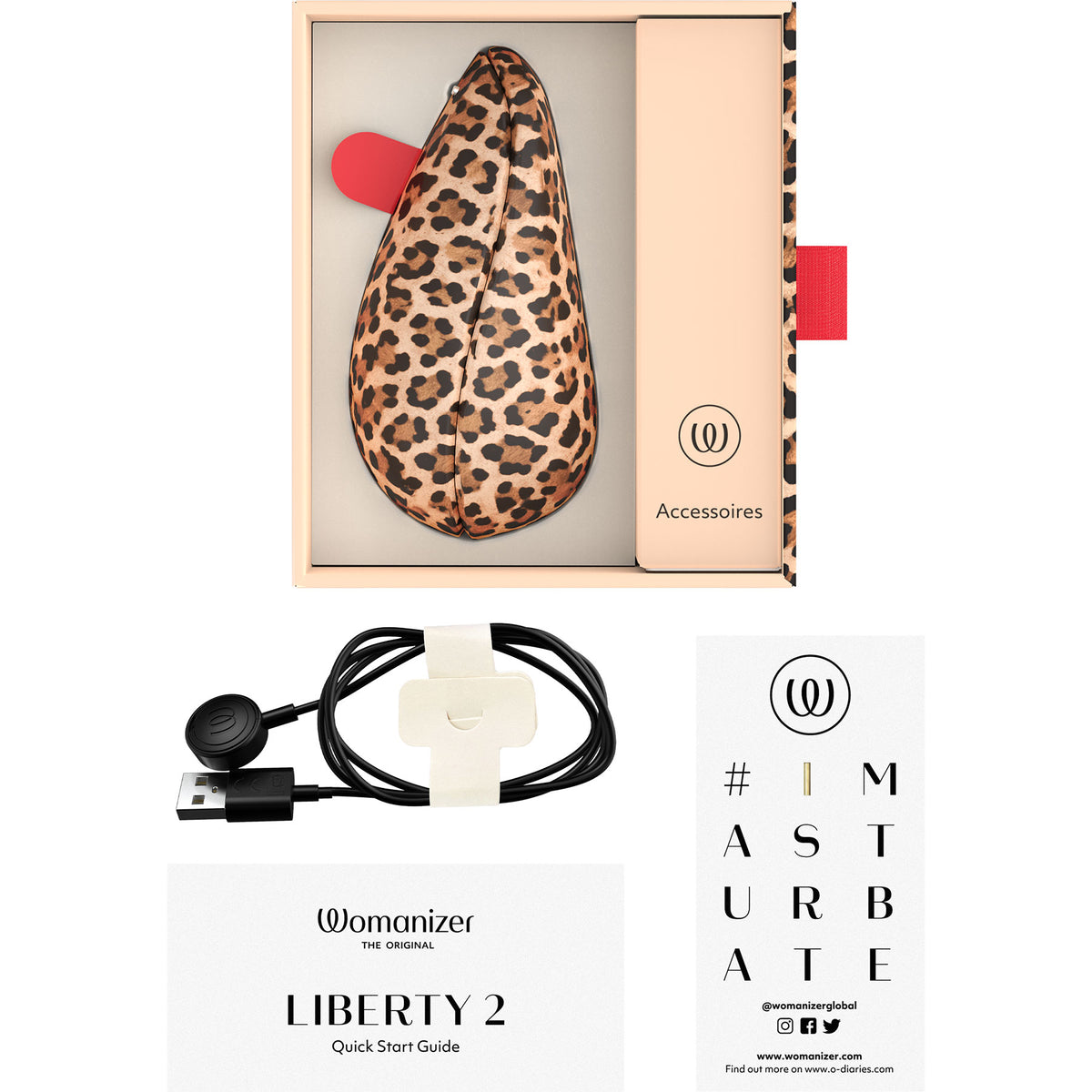 Womanizer Liberty 2 Pleasure Air Clitoral Stimulator - Leopard