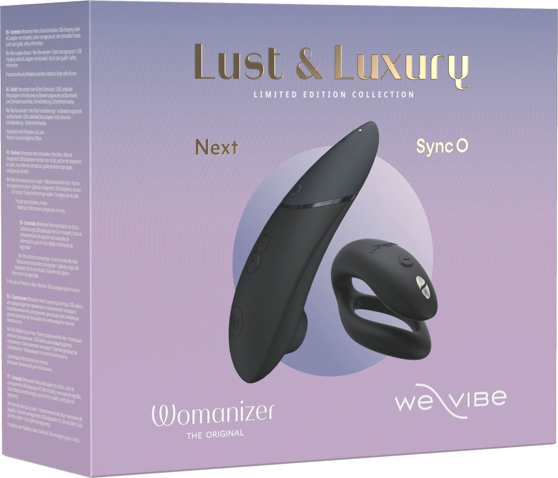 Lust & Luxury Collection Box With Womanizer Next & We-Vibe Sync O